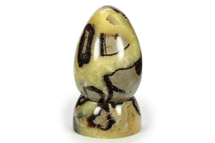 Polished Septarian Egg with Stand - Madagascar #245315